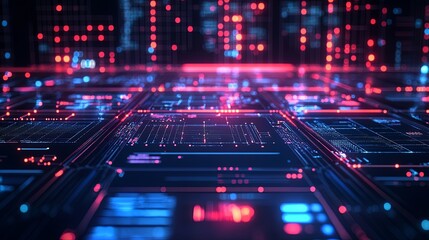 Abstract Programming Data Visualization. Data Processing concept
