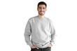 © Damir Khabirov - Young handsome man in oversized sweatshirt with copy space for your design