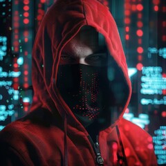 Wall Mural - Cyberpunk Hacker