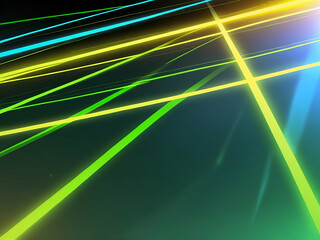 Wall Mural - abstract neon background abstract illustration blur yellow green gradient