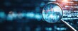 © ParinApril - magnifying glass examining digital data, symbolizing analysis, research, and technology in a modern environment.