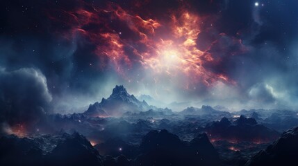 beautiful space, galaxy background
