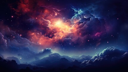 beautiful space, galaxy background