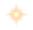 © designerPX - Golden star and sparks isolated on transparent background, flares and sunbursts, glowing light effects