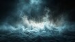 © Рудой Максим - Ethereal mist rising above a dark, cloudy surface illuminated by soft light