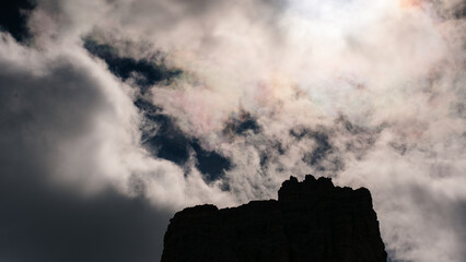 clouds over the mountains