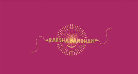 Poster - Happy Raksha Bandhan, Rakhi festival greeting card design. 