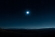 © tracy - A star is shining brightly in the night sky. The sky is dark and the stars are scattered all over