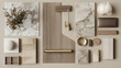 © john - a material mood board for kitchen, neutral colors