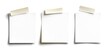 © ASGraphicsB24 - Three Blank White Sticky Notes with Tape.