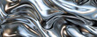 © ekampos - Metal chrome liquid background, abstract textured melted silver