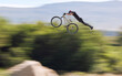 © Michael Cunningham/peopleimages.com - Jump, cycling and person on trick bike with adventure, adrenaline and speed in stunt competition, Extreme sport, air and athlete on bicycle for challenge, talent or energy on action course in nature