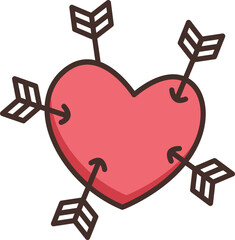 Sticker - Heart Sign Doodle