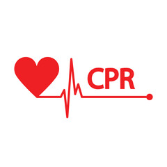 Wall Mural - heart cpr medical icon vector design