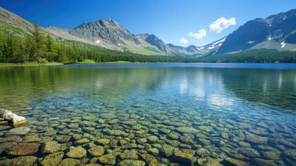 Poster - Serene Mountain Lake