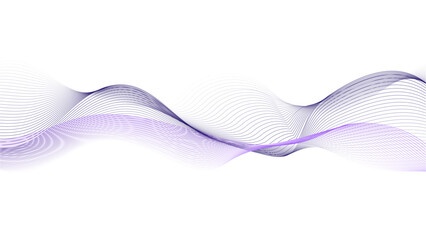 Wall Mural - abstract purple wave pattern with white background. a blue and purple wave of smoke on a white backg