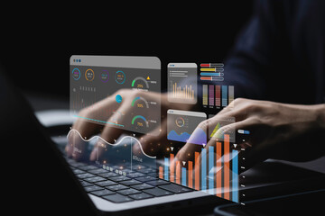 kpi and metrics connected to database. finance, operations, sales, marketing, kpi, business performa