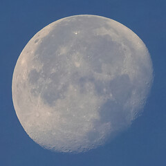 Wall Mural - full moon over blue sky