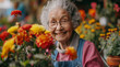 © Atlas - Grandma with flowers, created with the help of generative AI technology.