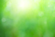 © wing-wing - Green background bokeh blur nature bubble natural bright wallpaper mockup environment ecosystem zero carbon, bright magic fresh growth grass effect  shiny element space backdrop festive celebration.