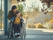 © Mikhail Vorobev - Asian teacher assisting caucasian girl in wheelchair after school for inclusive education support