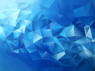 Wall Mural - Blue geometric background vector presentation wallpaper