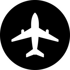 Poster - Airplane icon. Plane illustration sign collection. Aircraft symbol. Air plane, plane, travel. Vector illustration.