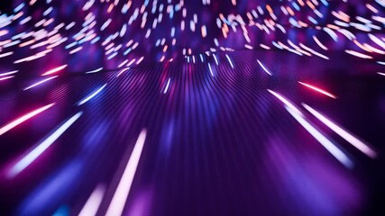 Wall Mural - colorful energy particles flowing, technology data flow visualization, abstract 4k vj loop motion gr