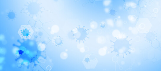 Wall Mural - chemistry and virus banner