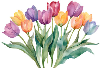 Wall Mural - tulip bouquet