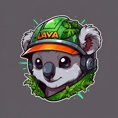 Sticker - Koala in a Helmet