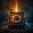 © Saad - Magical clock .Ai generated