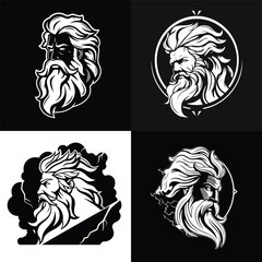 Wall Mural - Zeus logo design vector illustration