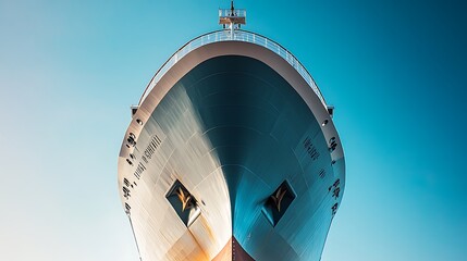 Wall Mural - Ship's Bow Against a Blue Sky