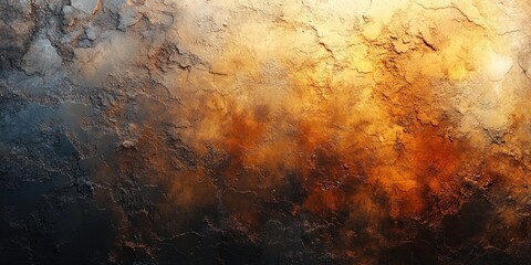 Sticker - Abstract Textured Background with Black, Brown, and Gold Hues