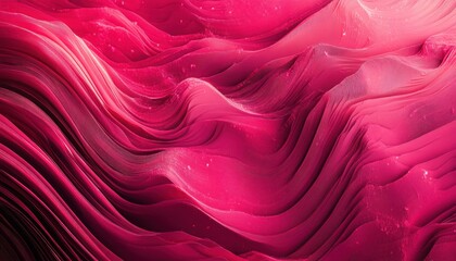 Wall Mural - Abstract pink wave patterns with layered textures and gradients