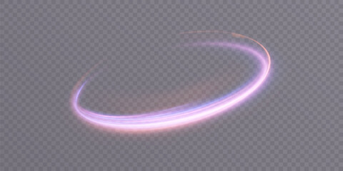 Wall Mural - light and bright twirl. curved light effect blue-violet lines. effect of high-speed light energy for