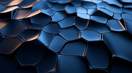 A close up of a blue surface with a lot of small squares