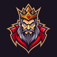 Wall Mural - king mascot logo