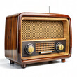 © jeera - Vintage retro radio isolated on white background