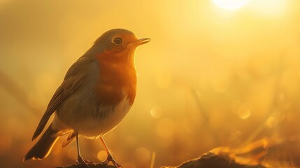 Sticker - Robin in Golden Light