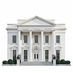 White house architecture furniture building.