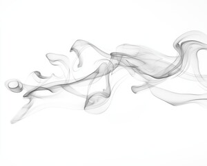Fototapete - Modern steam explosion with a powder spray and a grey smoke cloud isolated on a transparent and png background with a smokey flare and realistic steam cloud.