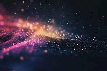 Fototapete - The blurred refraction effect of light or bokeh with an organic flare overlay
