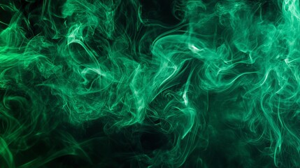 Poster - The illustration portrays a realistic green gas cloud on transparent background. It includes toxic fog, evil magic mist, poisonous evaporation, colors powder, stinky odor waves, and mysterious