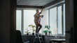 © Framestock - Male mature technician stands on ladder, installs CCTV camera in office room using tablet computer with professional software. Monitoring and tracking. Security system, video surveillance and privacy.
