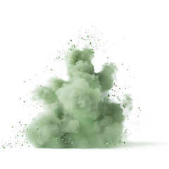 Wall Mural - soft green dust bursts