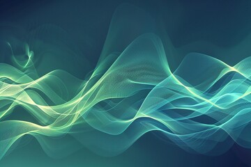 Music sound abstract waves banner background ,generative ai