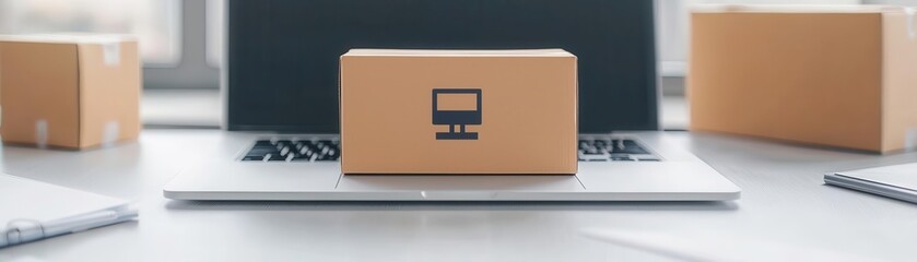 Shipping tracking interface flat design top view for delivery theme animation Split-complementary color scheme