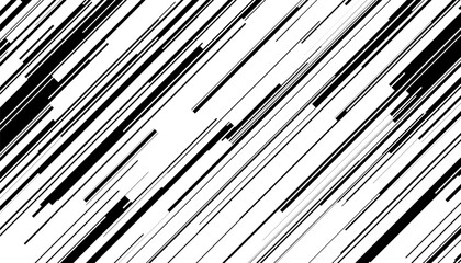 Canvas Print - Black and white abstract diagonal lines pattern. Sporty background for jersey design. Vector Format Illustration 